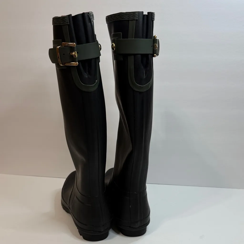 Tommy Hilfiger Black and Green Women's Winter Boots - Image 4