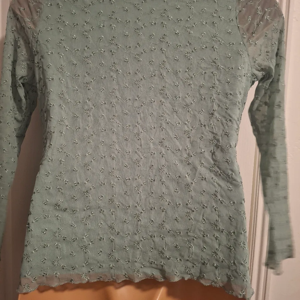 Torrid Sz 00 Green Floral Long Sleeve Top - Image 10