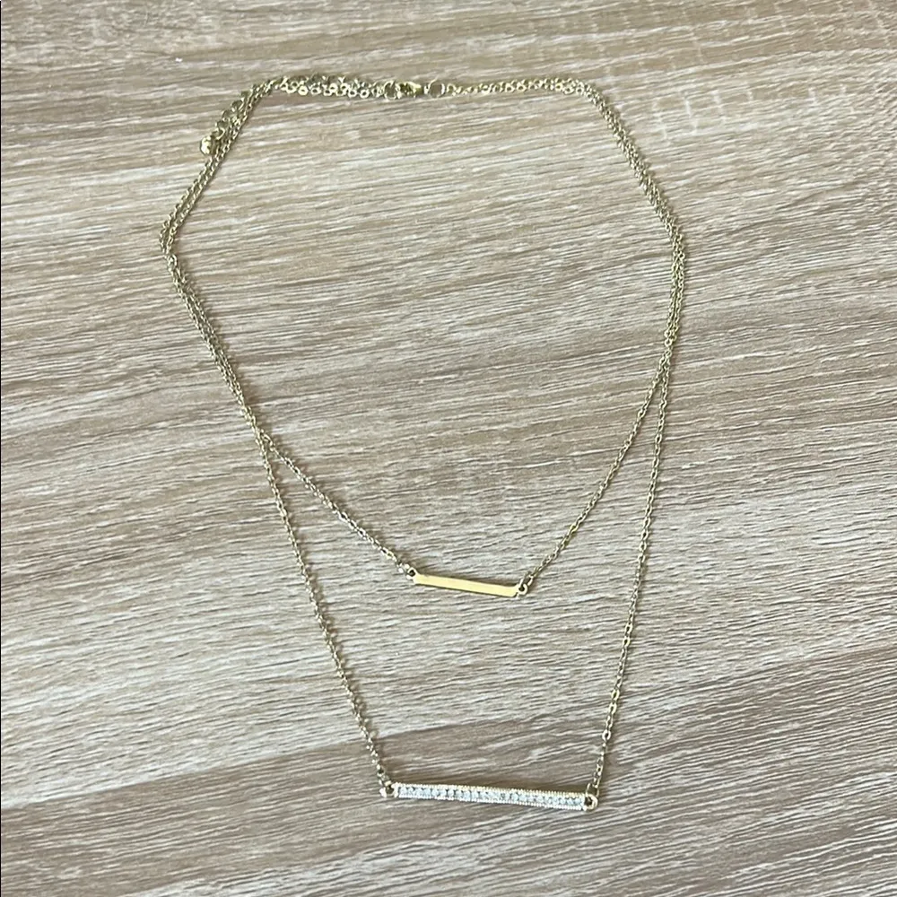 Elegant Gold Bar Necklace - Image 2