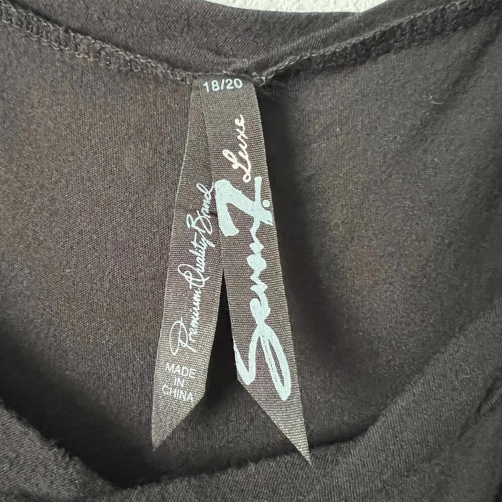 Seven7 Luxe Maxi Dress Womens 18-20 Tiered Stretch Soft Party Event Semi-Formal - Image 2