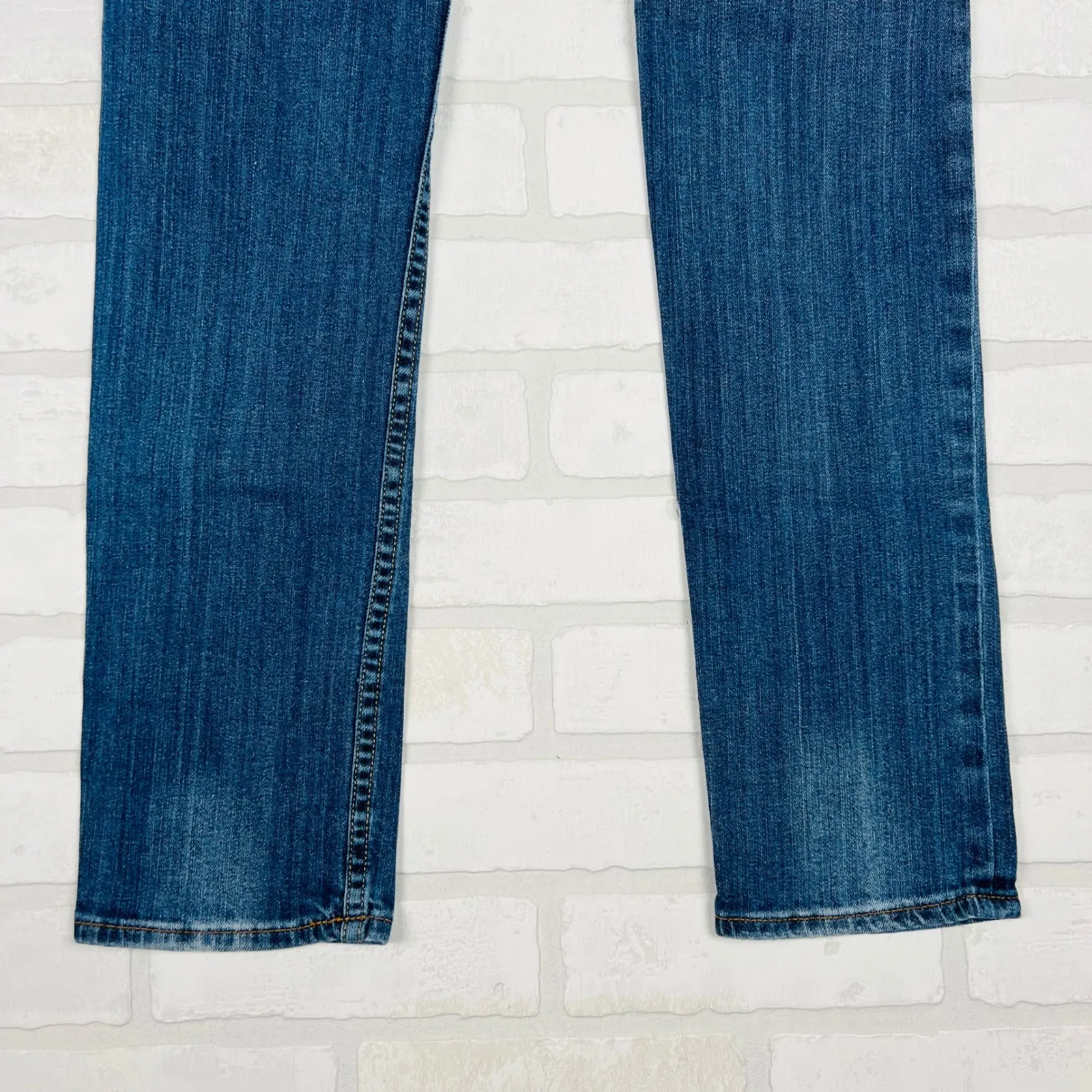 Arizona Jeans Womens Size 7‎ Distressed Ripped Skinny Blue Denim Jeans - Image 7