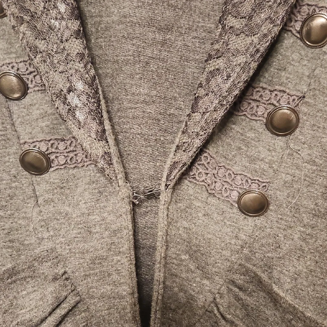 Wet Seal  Gray Sequin Vest - Image 3