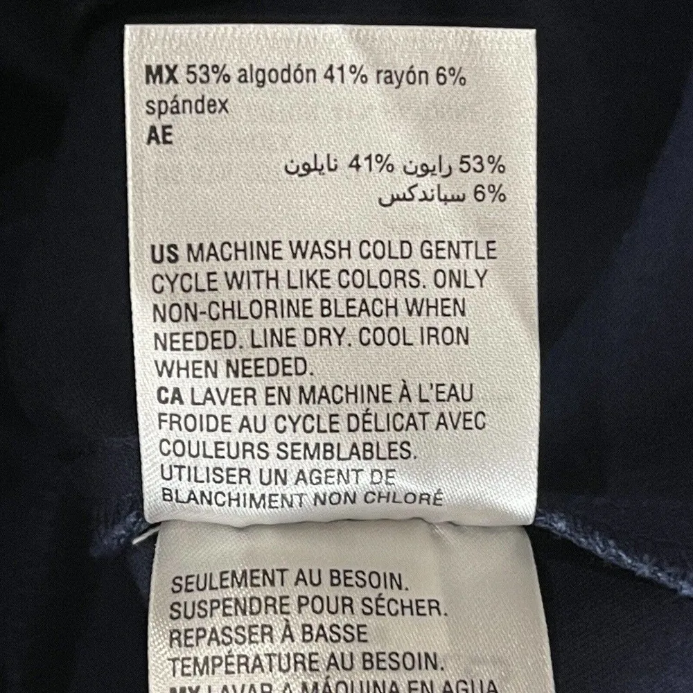 Charter Club Petite SZ 10P Skinny Ankle Pant Stretch Mid-Rise Side Zip Navy Blue - Image 9