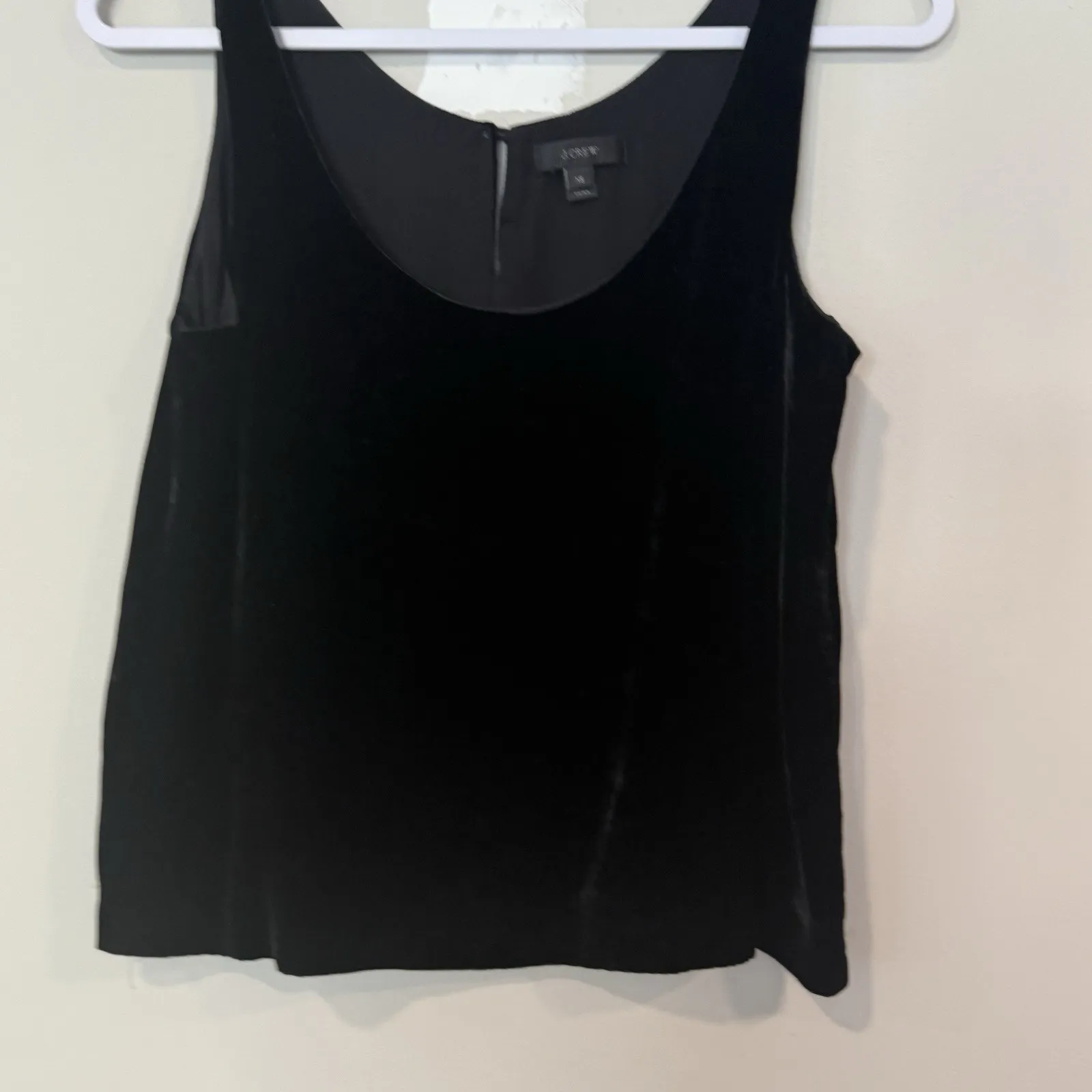 J Crew Shirt Womens Black Rift Velvet Tank Holiday Party Preppy Size XS Xx1365 - Image 3