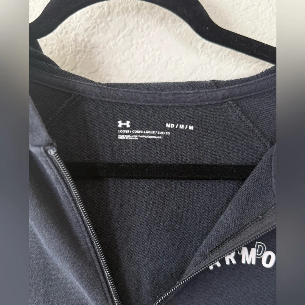 Under Armour Charcoal Full-Zip Hoodie - Image 2