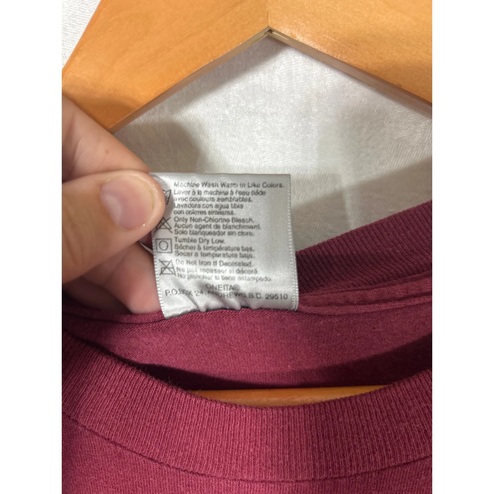 Vintage San Antonio T Shirt XL Burgundy 1993 Single Stitch USA Southwest Graphic Red - Image 6