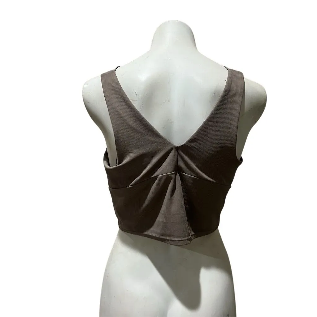 All in Motion Women's 2XL Brown Cropped Tank Top V-Neck Sleeveless - Image 7