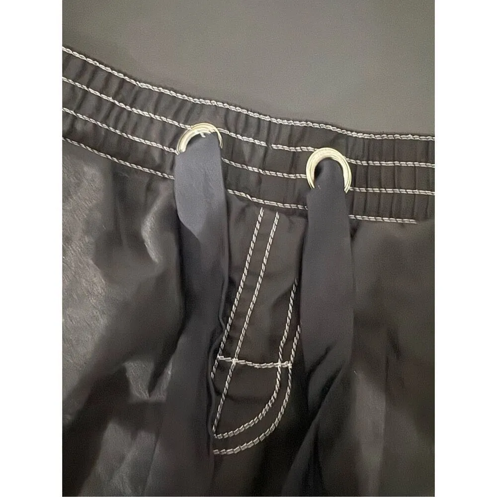 Vintage Y2K ZeroXposure Womens Black Swim Board Shorts sz 10 Beach Surf Vacation - Image 4