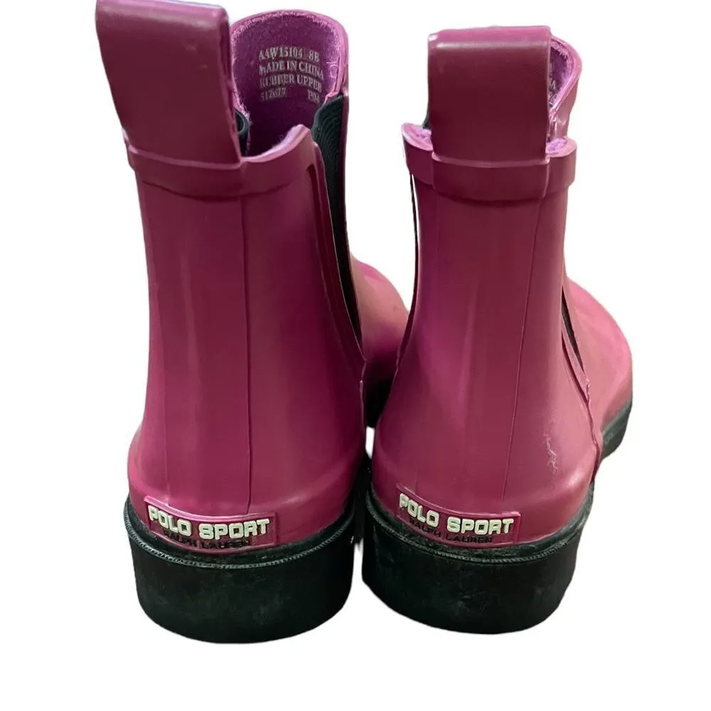 Polo Sport Rubber pink rain boots - Image 4