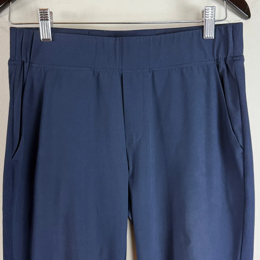 Quince Active Pull on Ribbed Side Stretch Pant Navy Blue Size‎ Small - Image 5