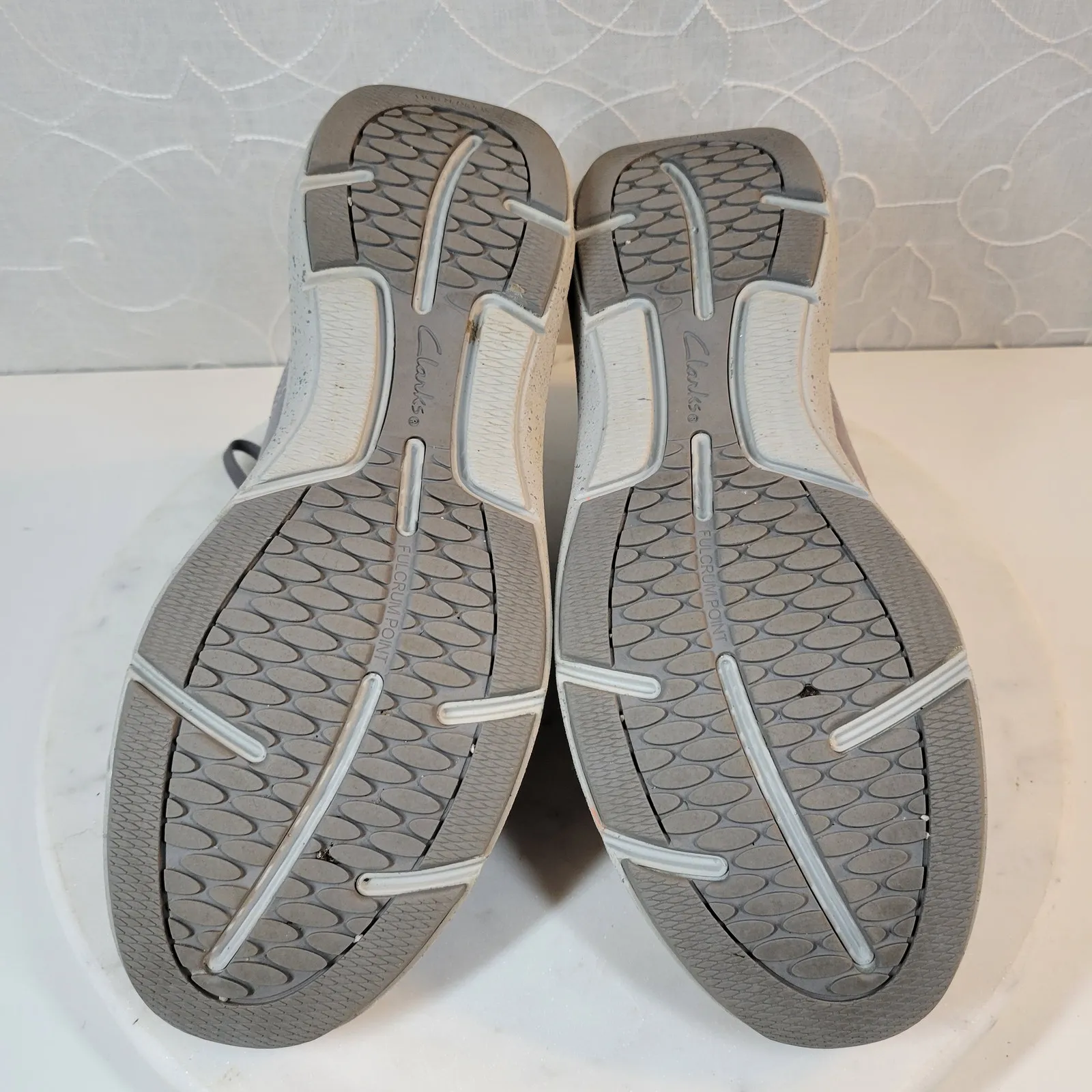 Clarks‎ WaveWalk 2.0 Womens Sneakers 11 Gray Lace Up Waterproof Walking Shoe - Image 3