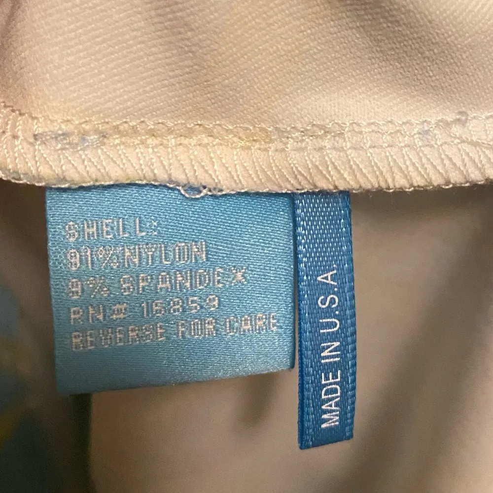 J. McLaughlin Blue Catalina Cloth Bamboo Print Ruched 3/4 Sleeve Dress Size S - Image 9