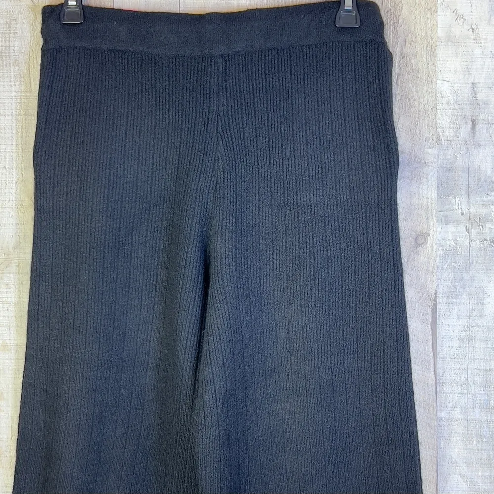 DKNY Black Sweater Style Joggers Size Small Straight Leg w/Drawstring - Image 5