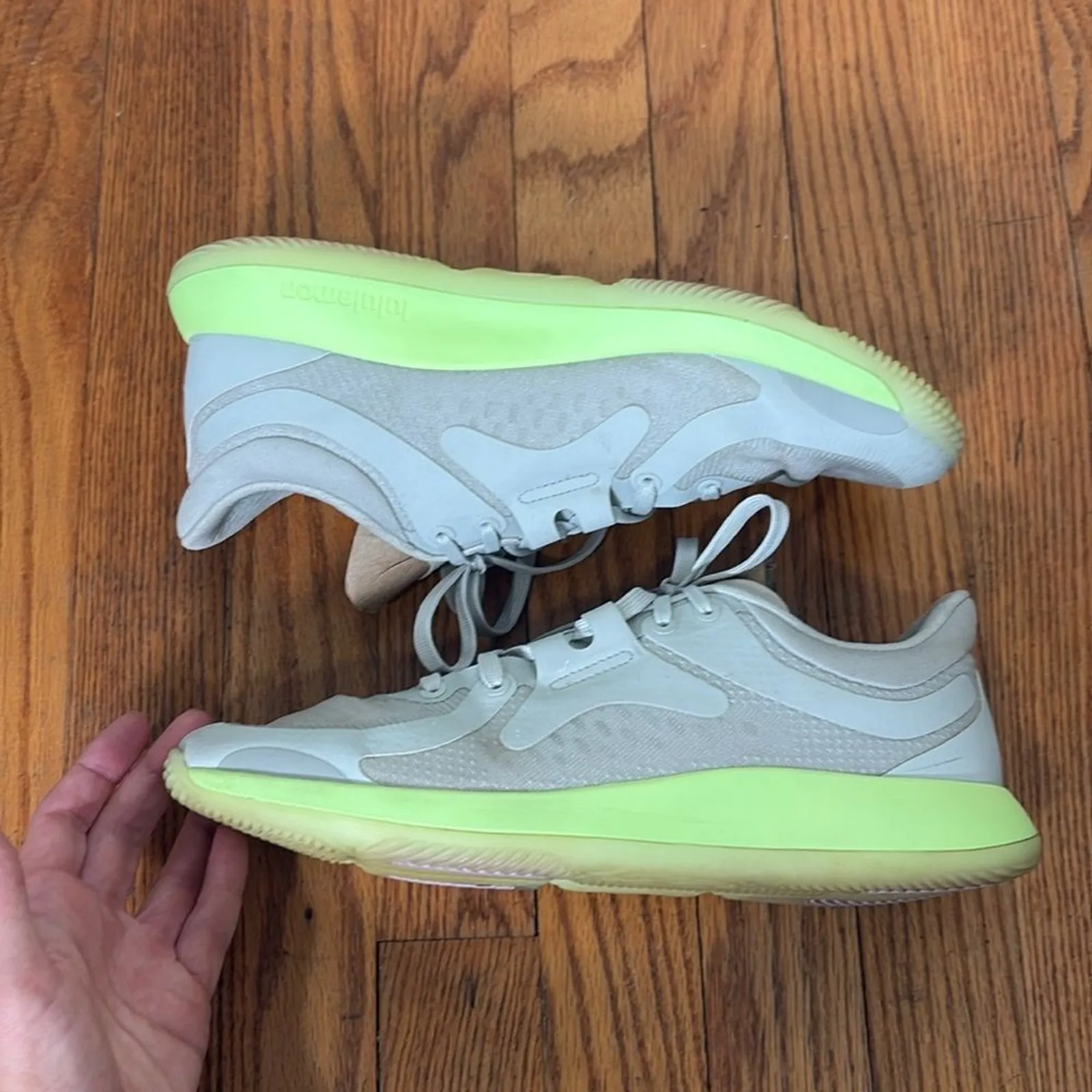 Lululemon‎ Strongfeel Womens Training Shoe Vapor Grey Yellow zap size 10 - Image 7