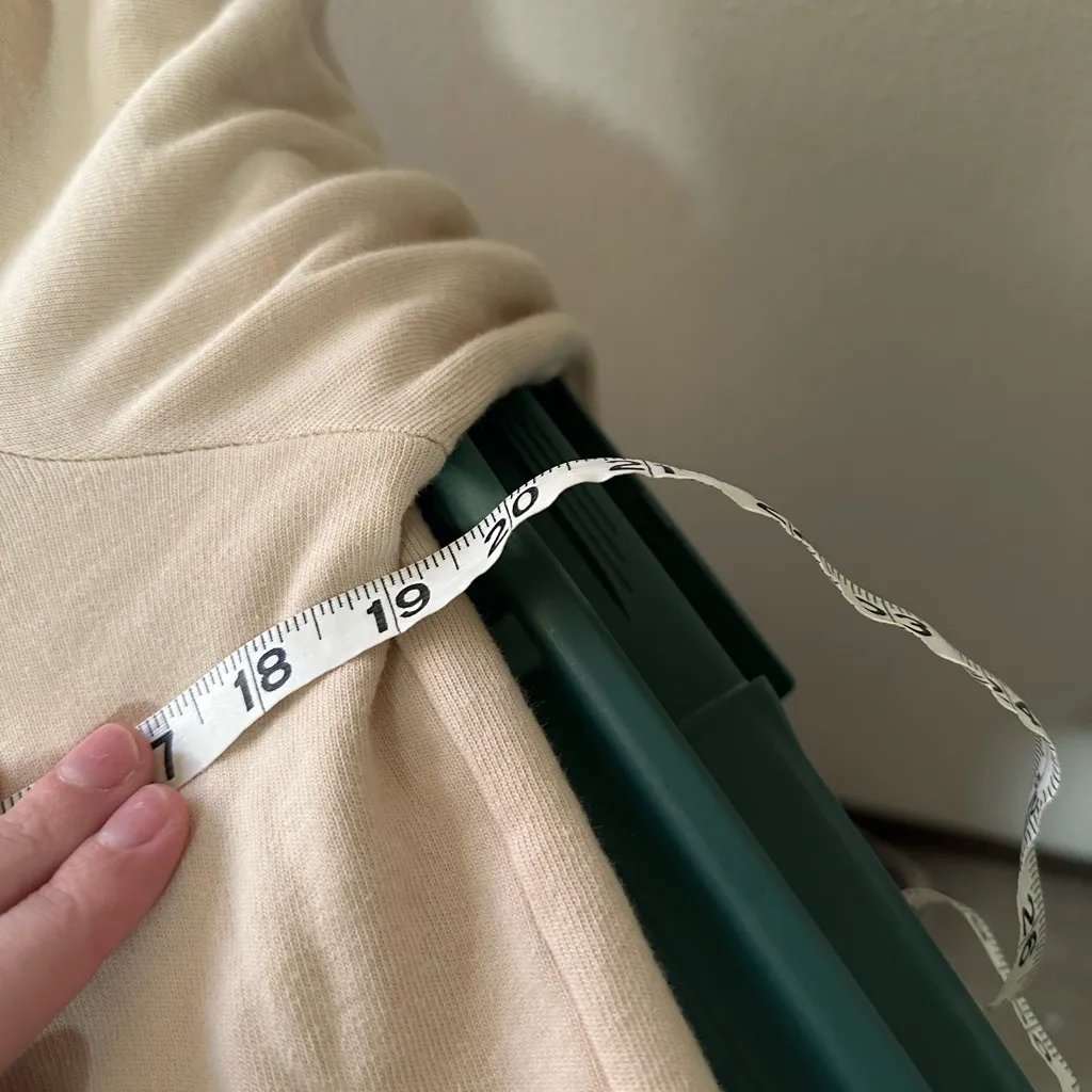 Nation LTD Bonnie bobbed sweatshirt white chocolate ivory medium Peru cotton - Image 7