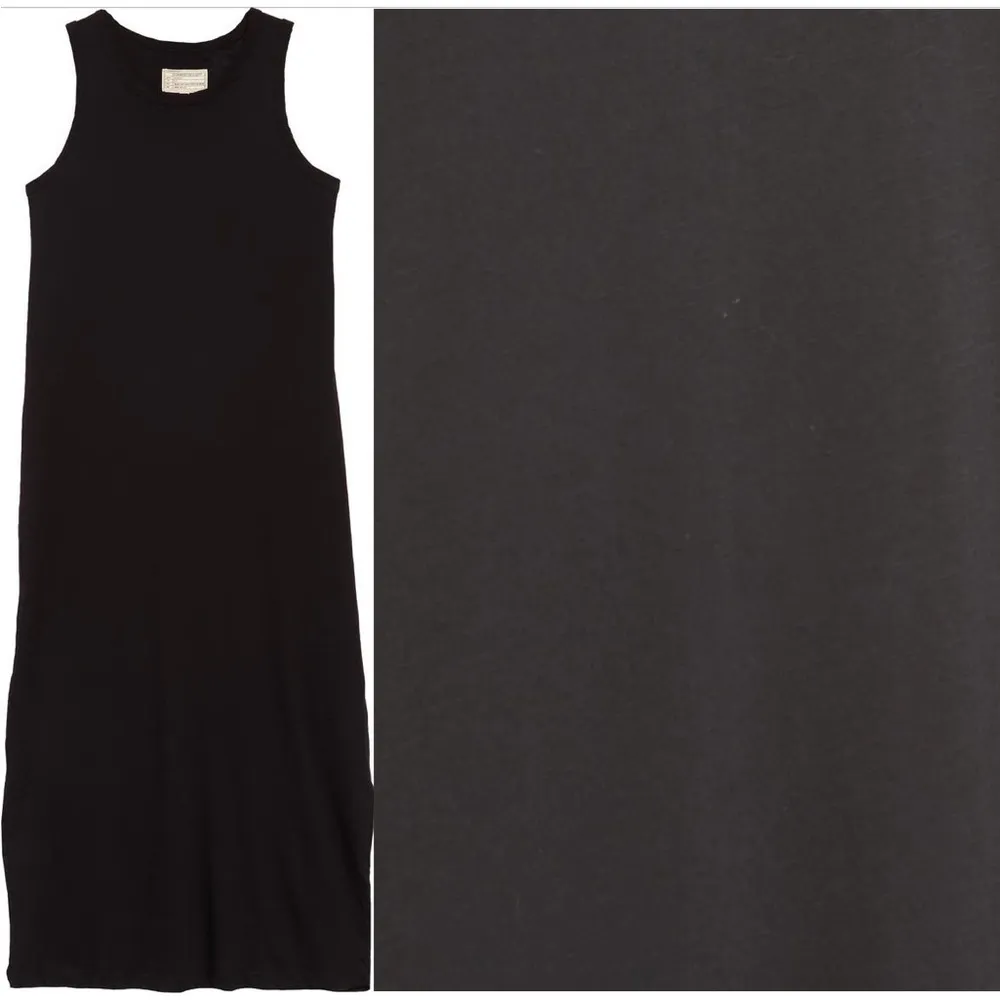 Current/Elliott The Perfect Muscle Tee Dress Black - Image 3