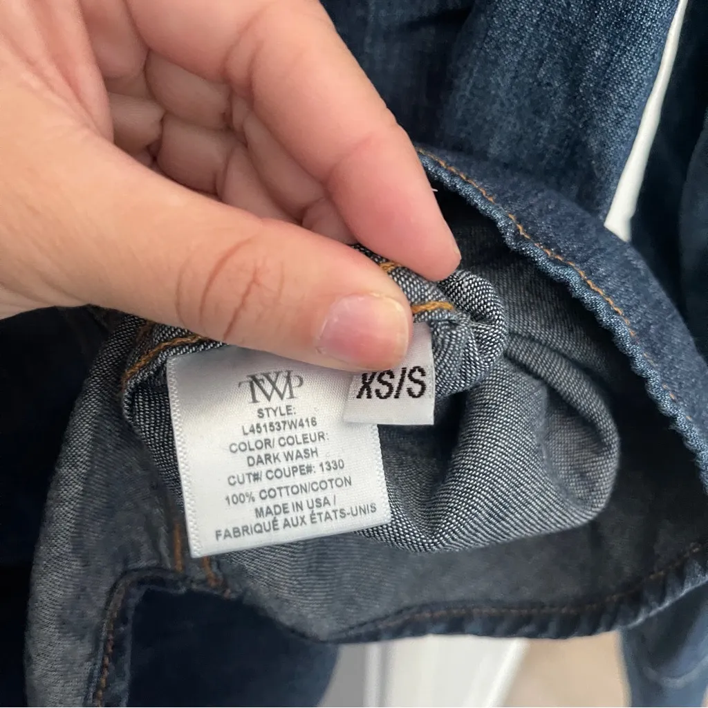 TWP OG SUPERSIZED RANCHERS SHIRT
IN LINEN COTTON DENIM VINTAGE WASH Blue Size undefined - Image 6