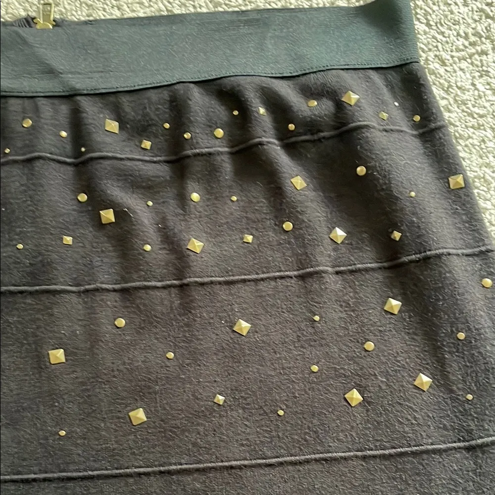 Worthington Black Studded Sequin Pencil Skirt Casual | XL - Image 5