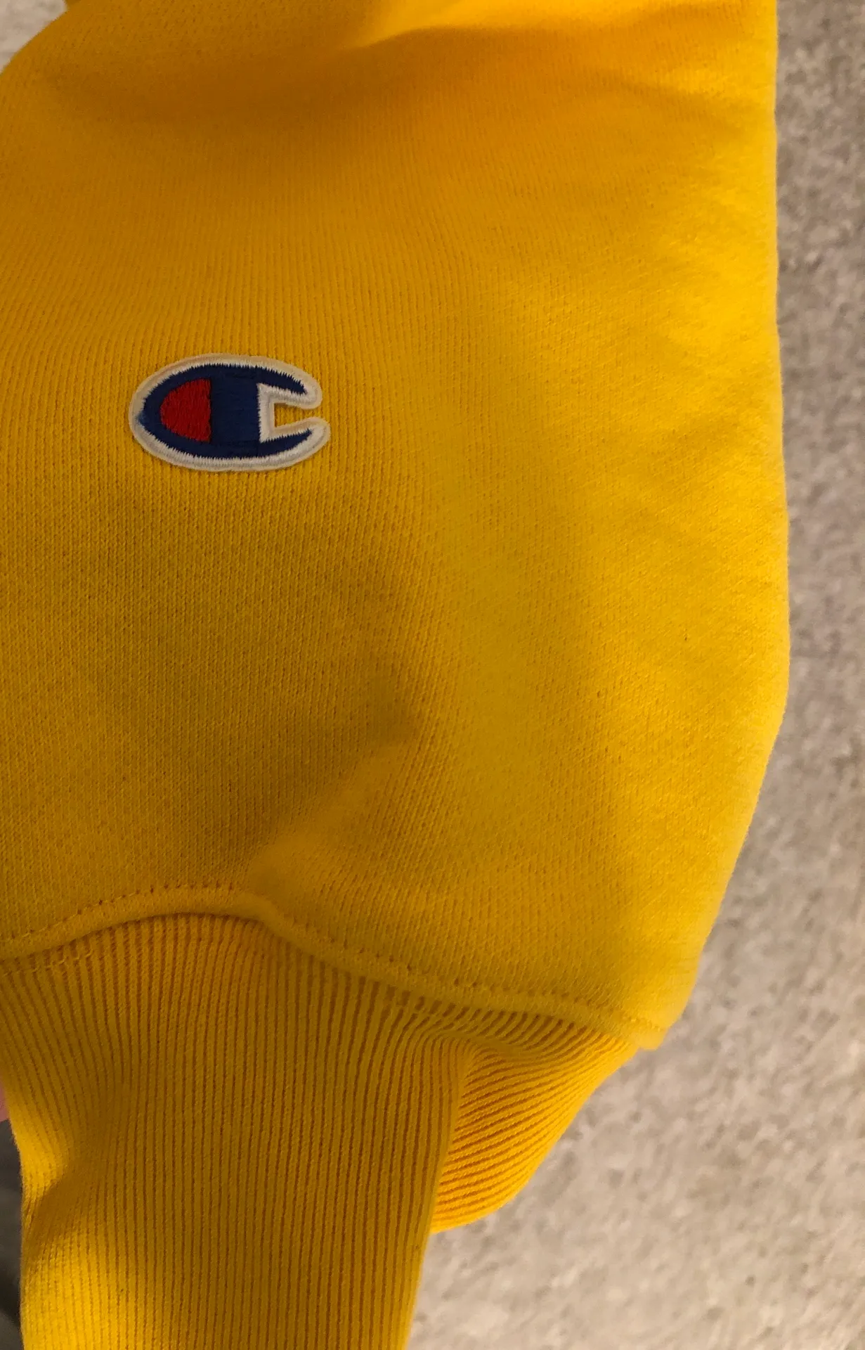 Champion Yellow Cropped Crewneck - Image 2