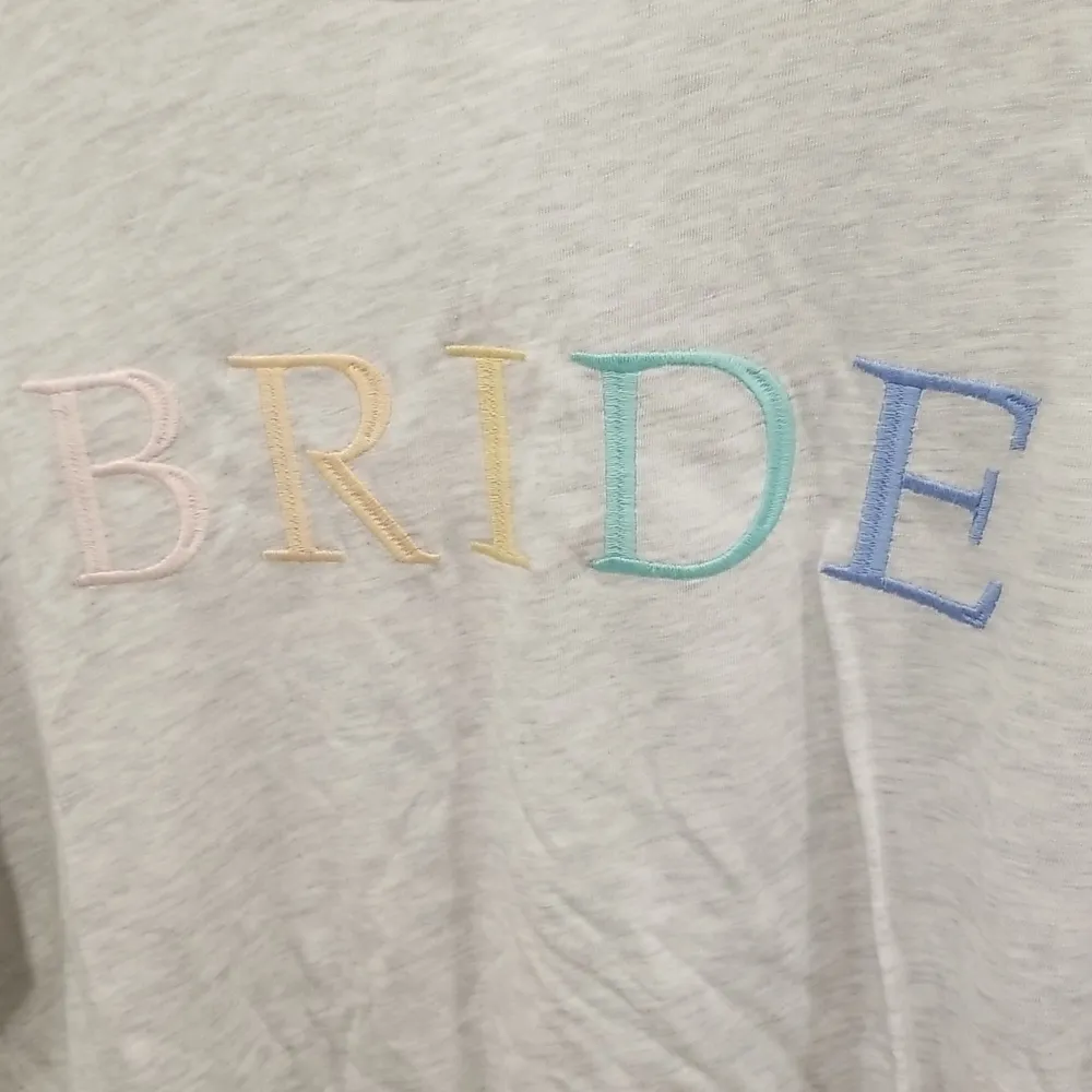 💕PJ SALVAGE💕 Bride Tee ~ Heather Grey XL NWT - Image 8