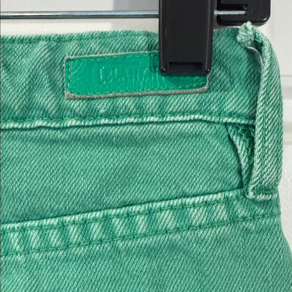 Blank NYC | 'The Baxter' Green High-Rise Crop Straight Leg Jeans - size 26 - Image 11