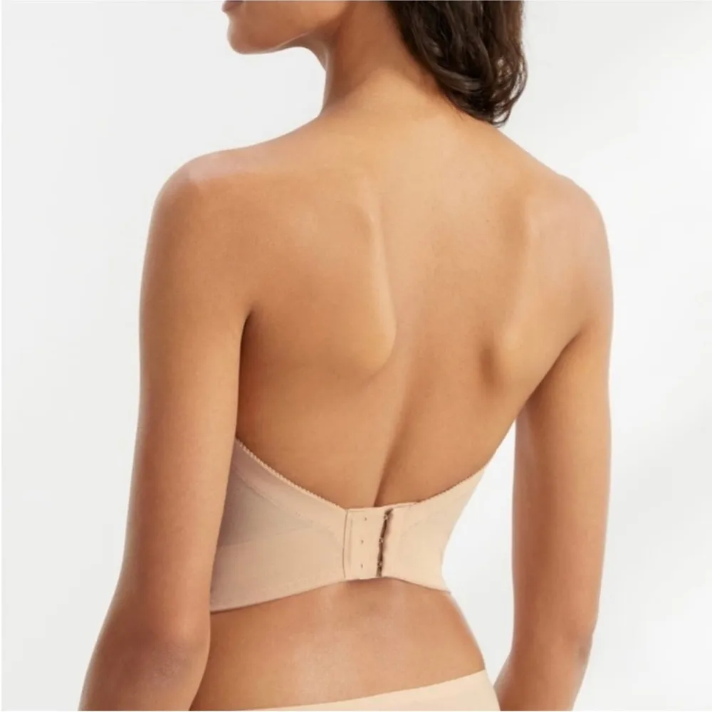 Dominique Backless Strapless bra NWT SZ 36DD Tan - Image 2