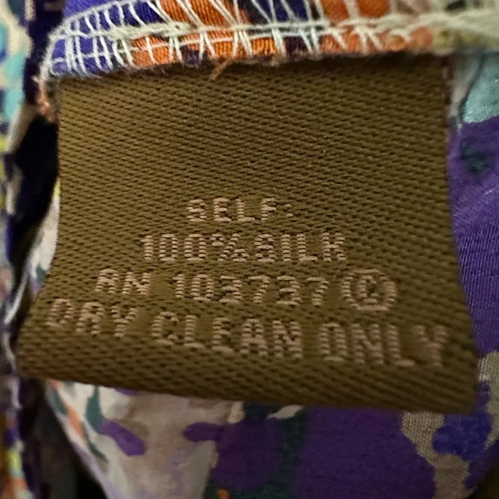 Ali Ro Silk Mini Dress Size 8 All Over Print Colorful Racerback Sleeveless - Image 4