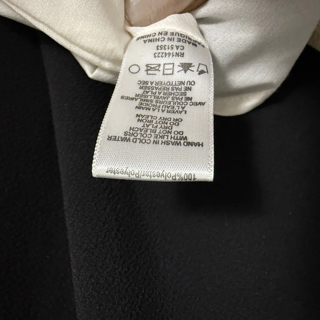 Bishop + Young sz M black white‎ shift halter mini dress - Image 5