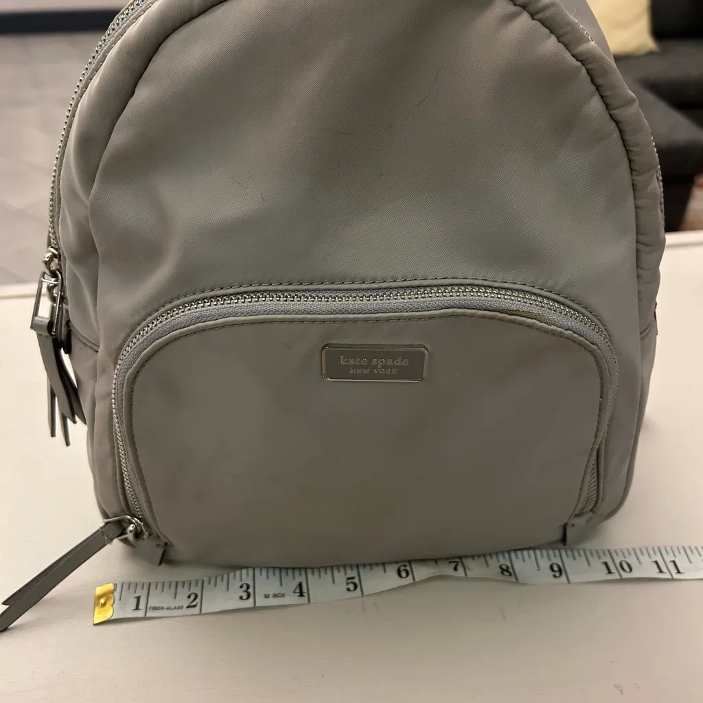Kate Spade Light Gray Backpack - Image 4