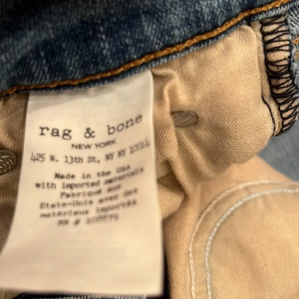 Rag & Bone Levee raw cropped hem Jeans size 28 - Image 6
