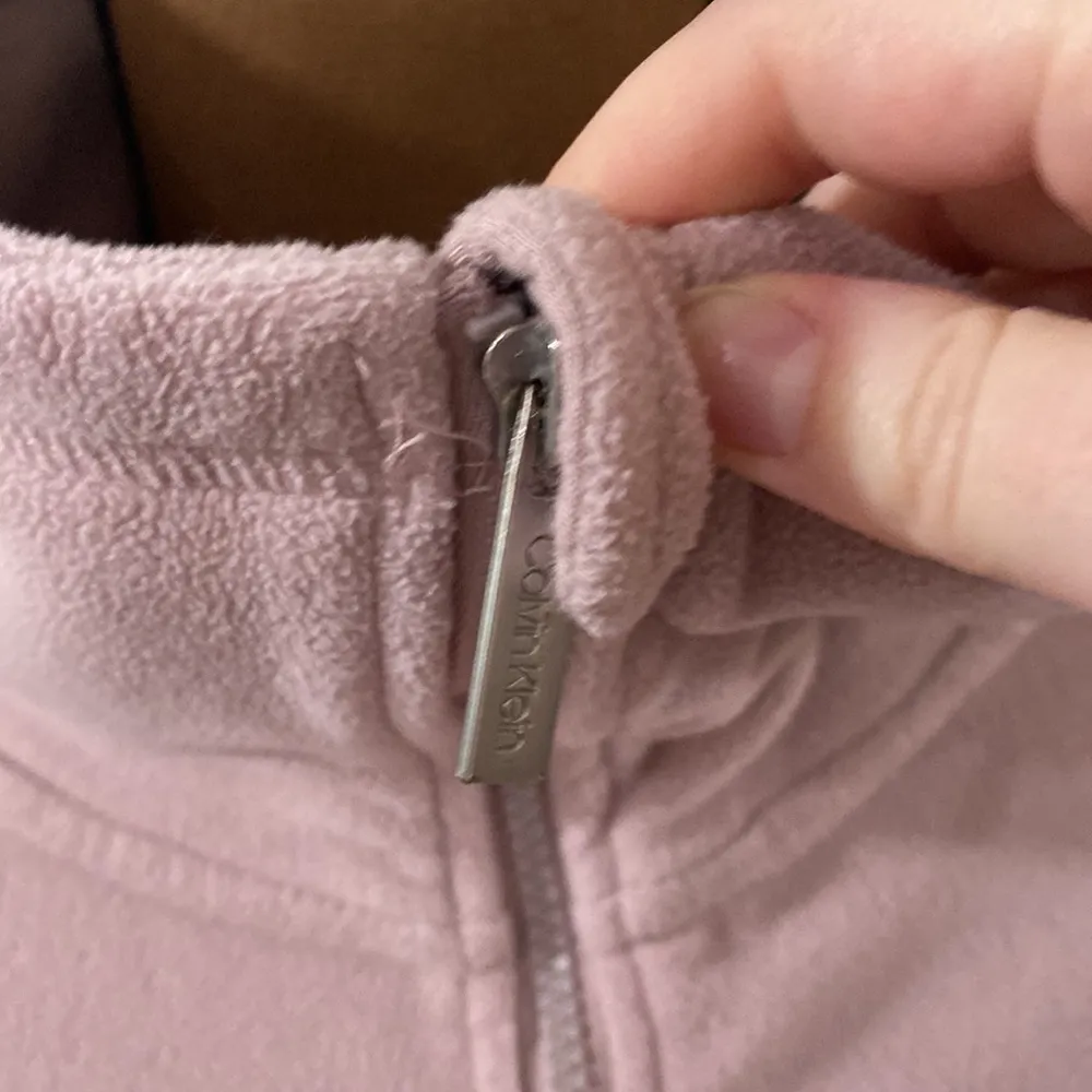 Calvin Klein Performance tech fleece zip jacket with spellout logo sleeve size L - Image 7