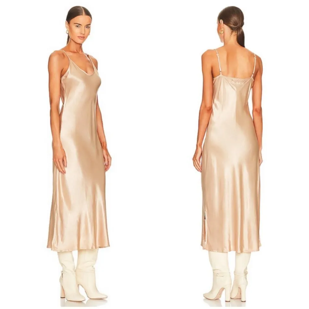 💕ENZA COSTA💕 Bias Slip Dress ~ Satin Midi Length Size 1 = Small NWOT - Image 12