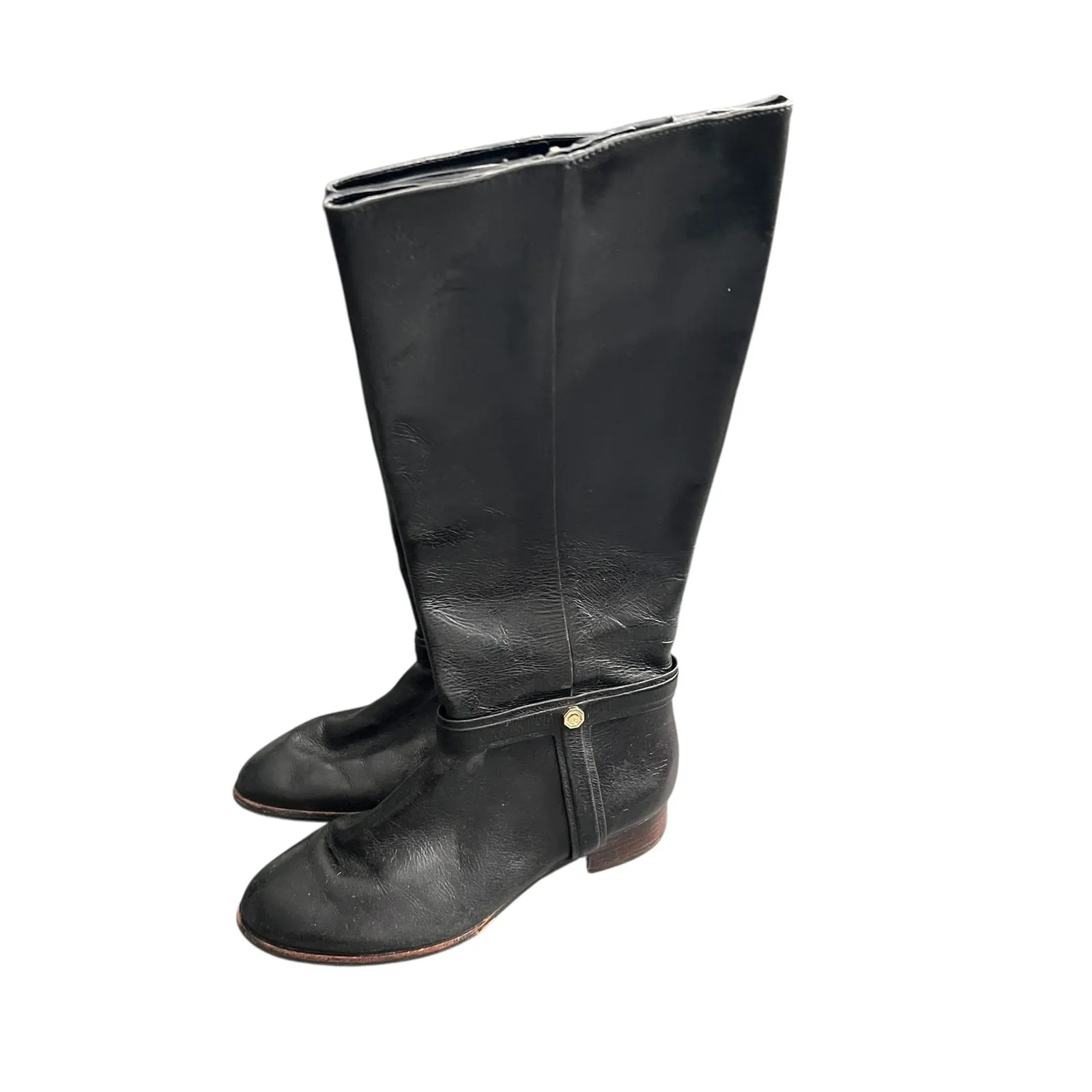 Loise et Cie Leather Boots Womens 7.5 Coquette City Chic Trendy Quiet Luxury - Image 3