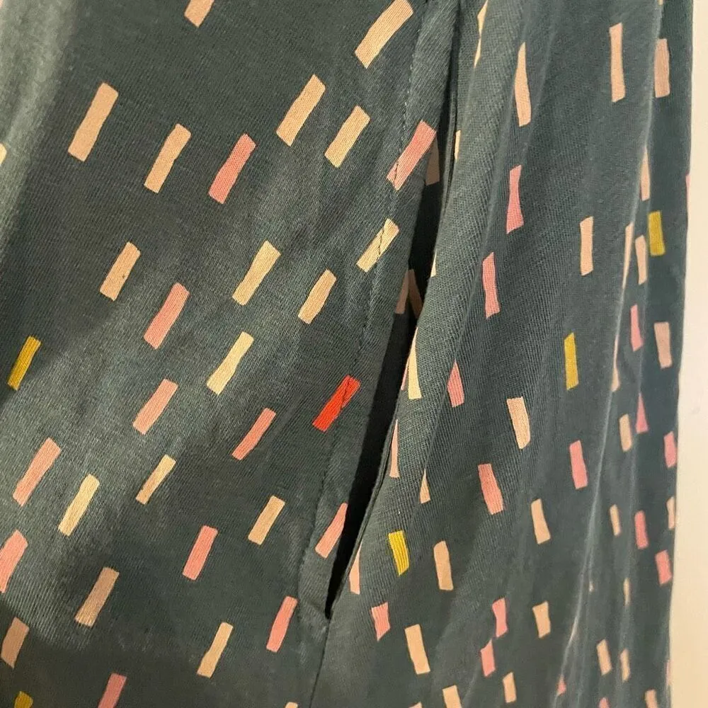 Boden swing green confetti printed dress 4 - Image 5