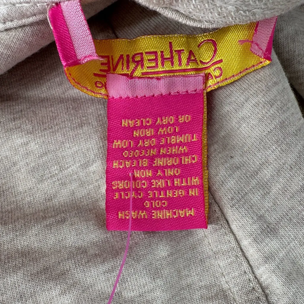 Catherine Malandrino French Terry Dress in Oatmeal Heather size Medium Cotton - Image 9