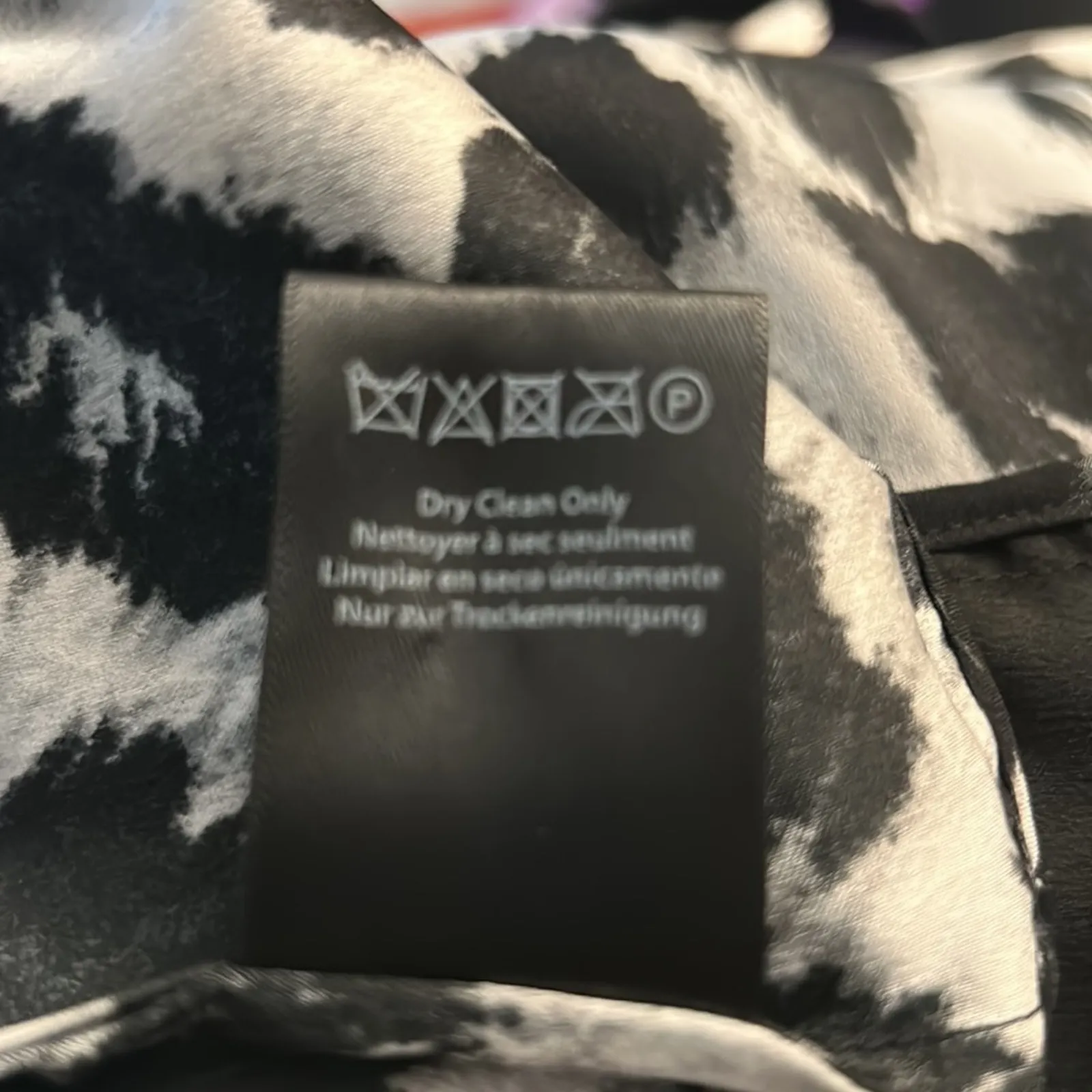 Rachel Zoe Black/White Animal Print Dress Tunic 2 Long Sleeve Mobwife Dopamine - Image 14