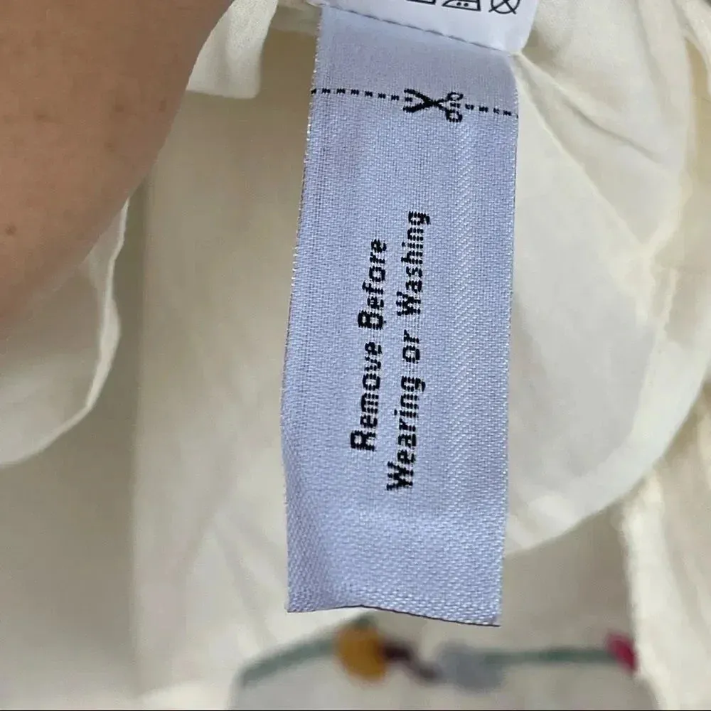 Madewell Willow Embroidered Shift Dress XXS - Image 11