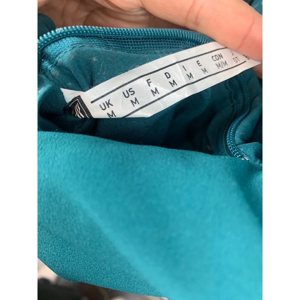 Women's Adidas Green & Black Reversible Zipper Puffer Vest Size M - Image 4