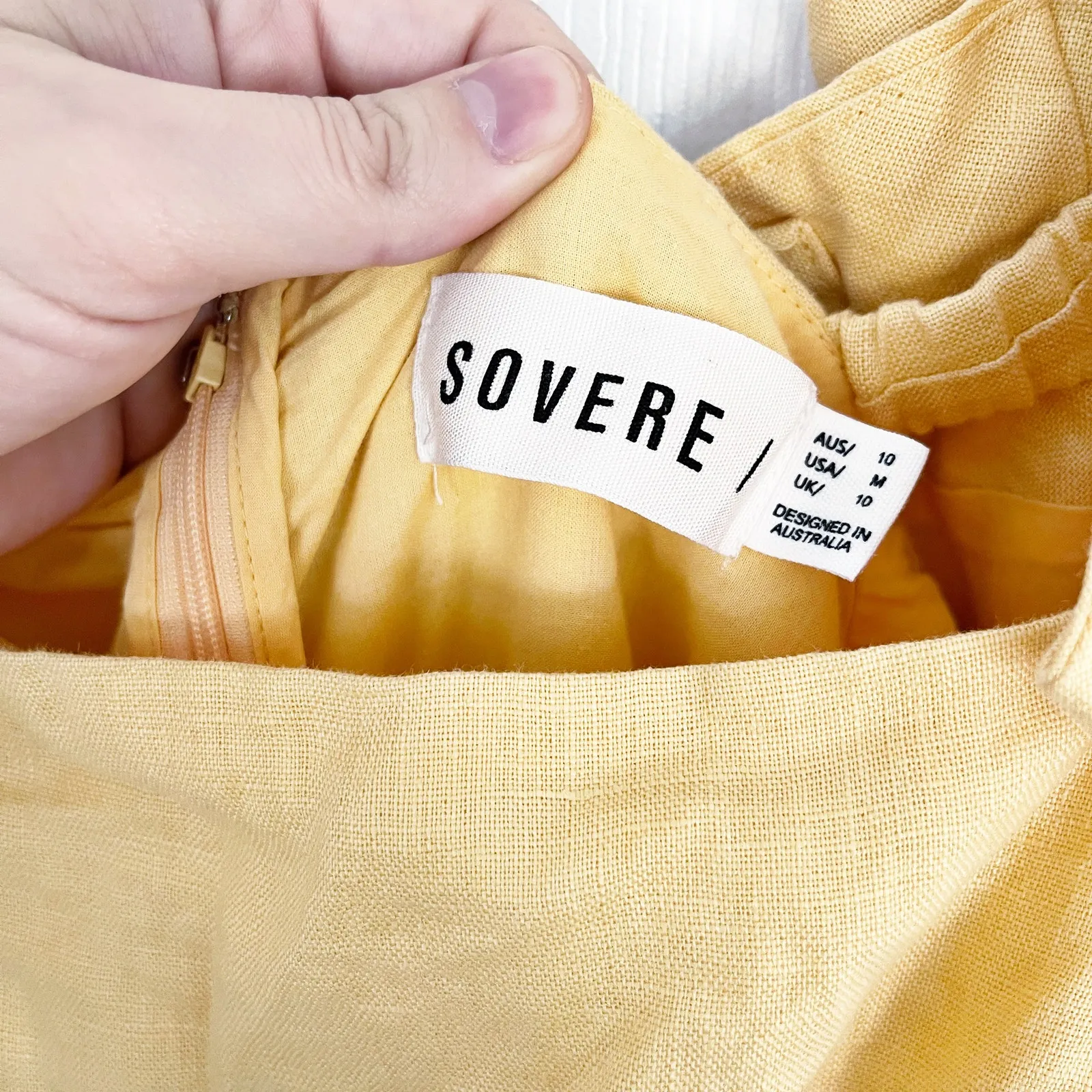 Sovere Noble Mini Dress in Buttercup Yellow Size M - Image 7