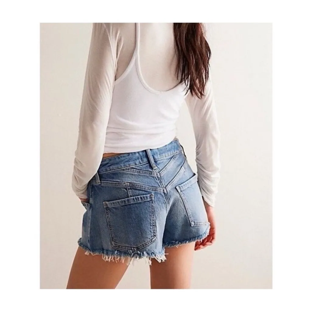 We The Free Light Blue Denim Shorts - Image 8