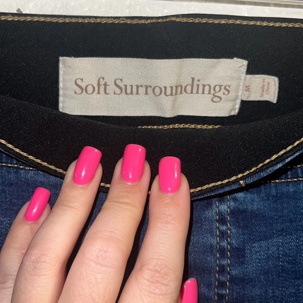 ✨Soft Surroundings Supremely Soft Pull-On Flare Jeans✨ - Image 4