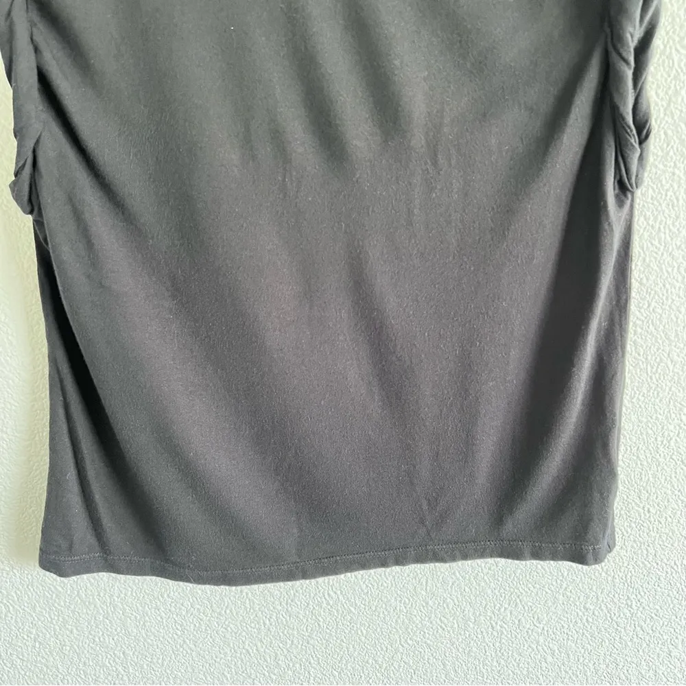 Alice + Olivia  Jeans Black Short Sleeve Top - Image 3