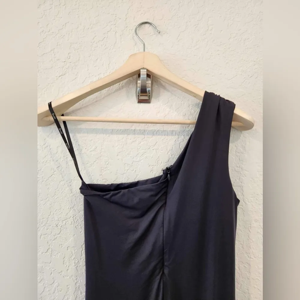 Bardot Avril One-Shoulder Maxi Black Dress Sz 6 - Image 7