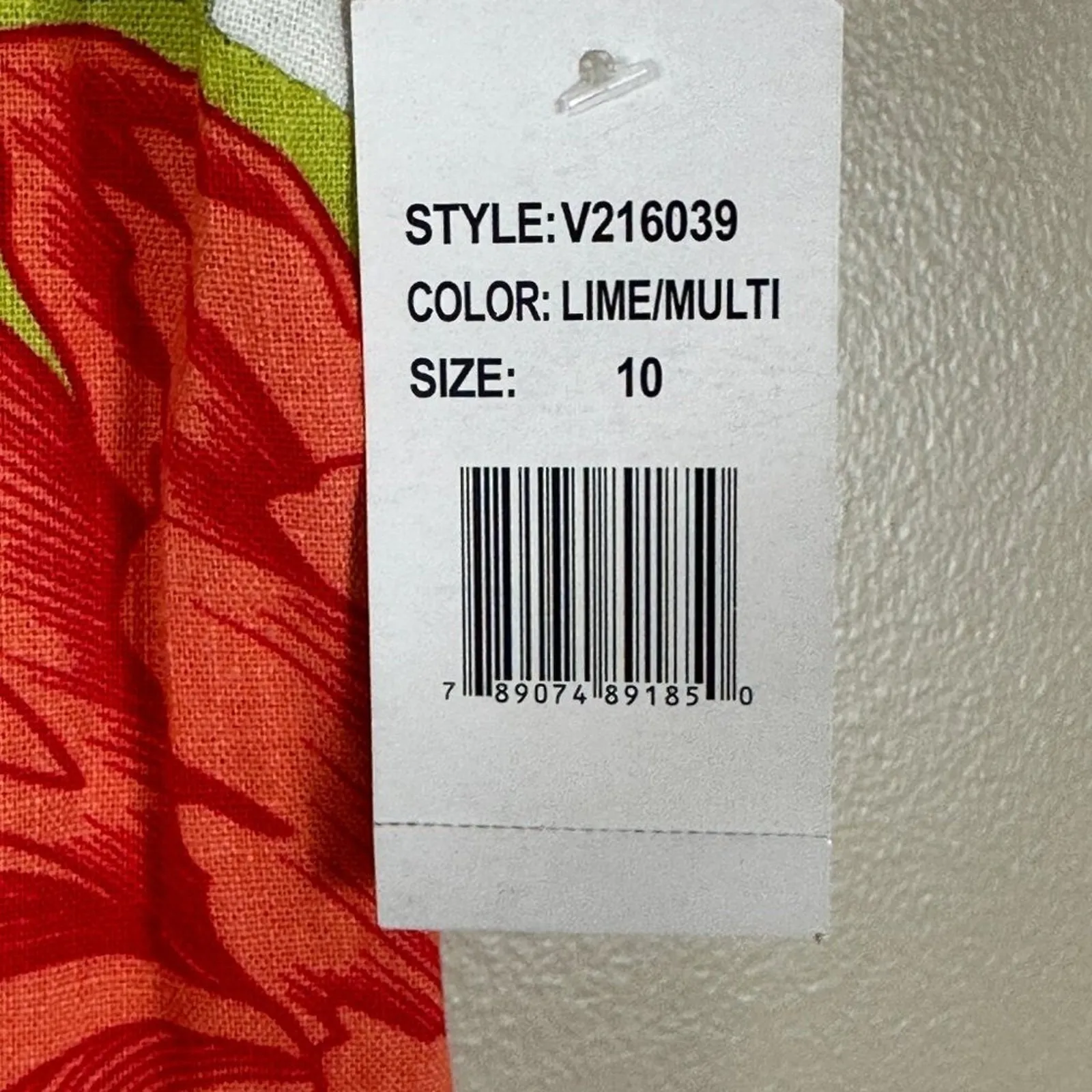 NWT Ronnie Nicole Linen Floral Sleeveless Shift Dress Size 10 Multicolor Coastal - Image 5