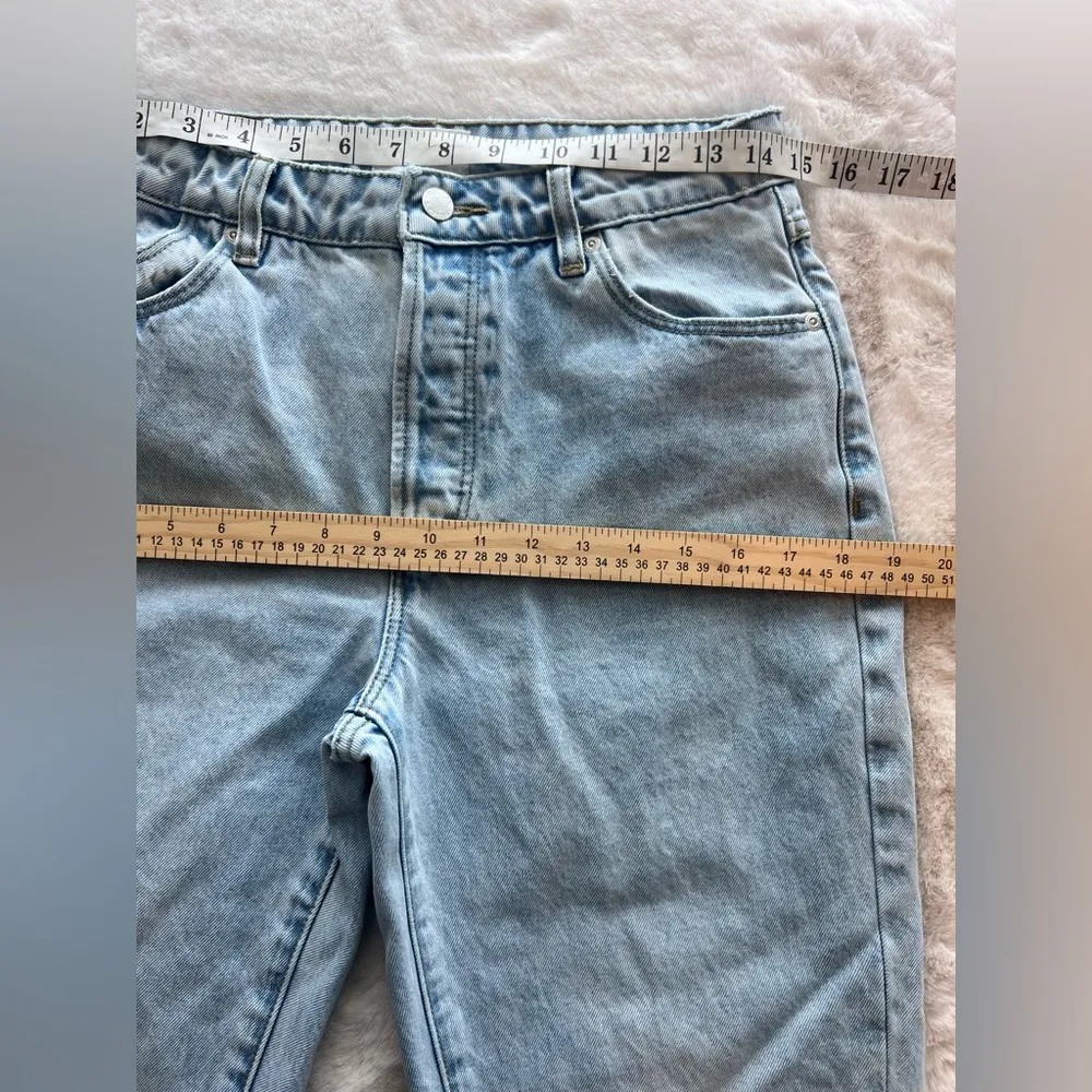 ROLLA'S Classic Straight Jean High Rise Distressed Jeans Size 27 Blue - Image 6