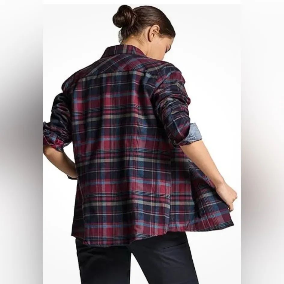 NEW CQR Plaid Flannel Long Sleeve All - Image 2