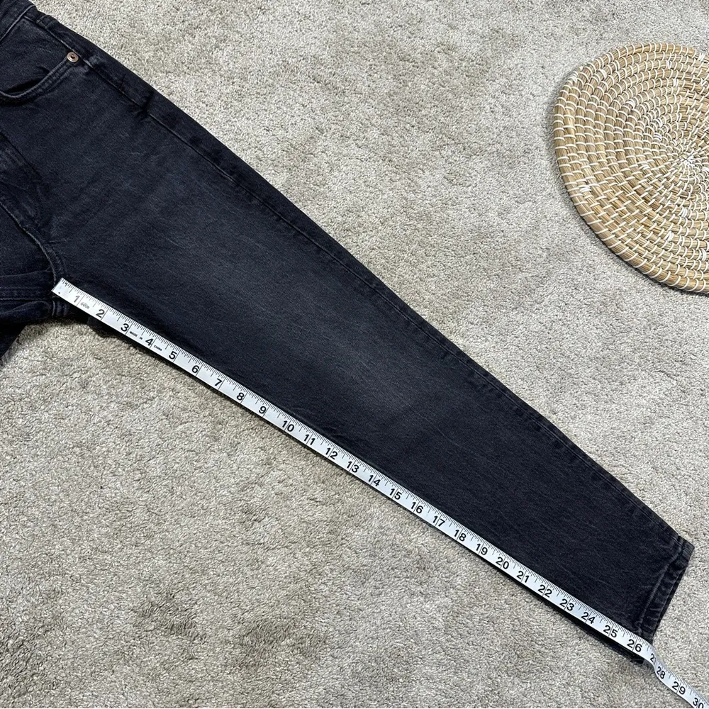 NWOT Zara Comfort Mom Fit High Rise Jeanse Ankle Length Jeans in Black Size 0 - Image 17