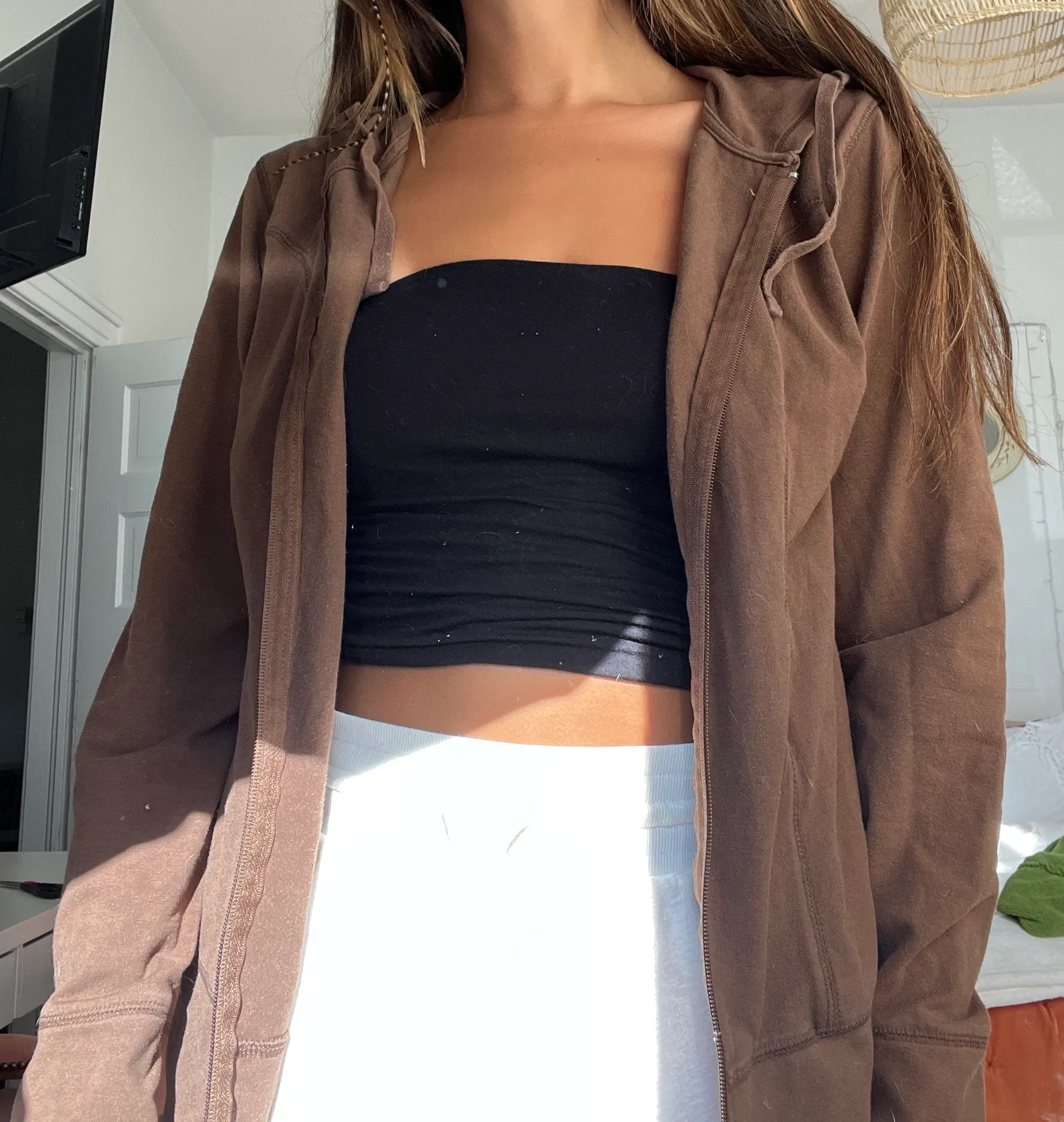 Danskin Brown Zip-Up - Image 2