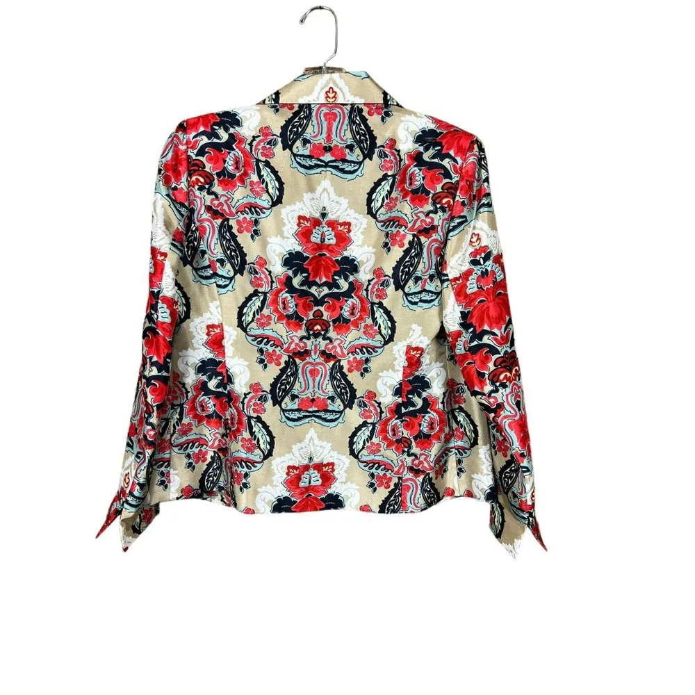 Kasper Women's Multi Colored Floral Front Open Blazer - Image 2