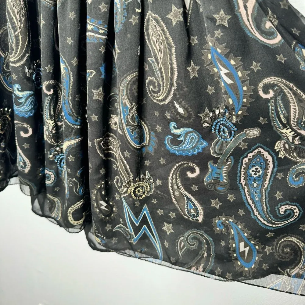 Zadig & Voltaire Rimana Paisley Dress Size XS - Image 6